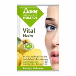 LUVOS Healing Clay Vital Mask Natural Cosmetics, 2X7.5 ml
