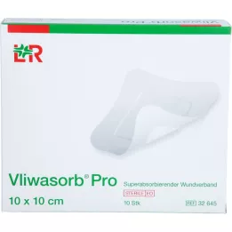 VLIWASORB Pro superabsorb.Komp.steril 10x10 cm, 10 pcs