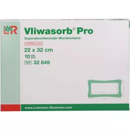 VLIWASORB Pro superabsorb.Komp.sterile 22x32 cm, 10 pcs