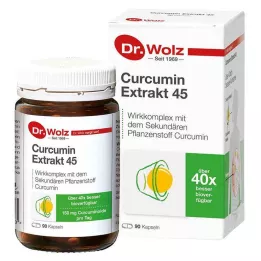 CURCUMIN EXTRAKT 45 Dr.Wolz capsules, 90 pcs