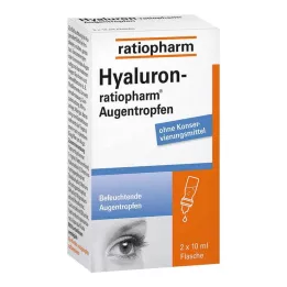 HYALURON-RATIOPHARM Eye drops, 2X10 ml