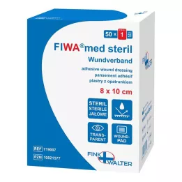 WUNDVERBAND sterile 8x10 cm transparent, 50 pcs