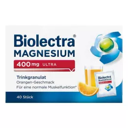 BIOLECTRA Magnesium 400 mg ultra drinking orange, 40 pcs