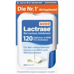 LACTRASE 6,000 FCC tablets in the click dispenser, 120 pcs