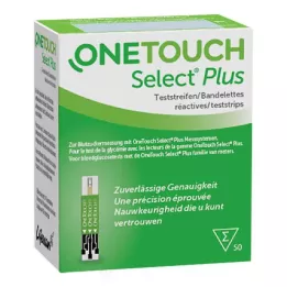 ONE TOUCH Select Plus blood glucose test strips, 50 pcs