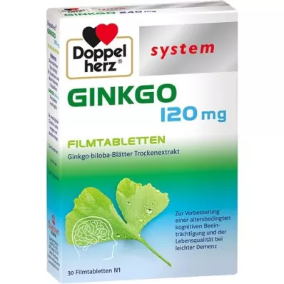 DOPPELHERZ Ginkgo 120 mg system film -coated tablets, 30 pcs