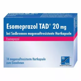 ESOMEPRAZOL TAD 20 mg for heartburn msr. hard capsules, 14 pcs
