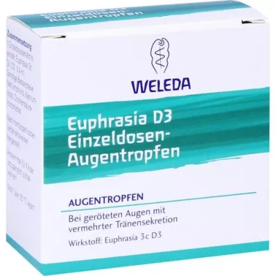 EUPHRASIA D 3 Einzeldosen-Augentropfen, 20X0.4 ml