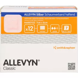ALLEVYN Silver foam compound 7x8 cm adhesive, 12 pcs