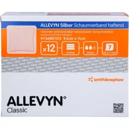 ALLEVYN silver foam compound 9.5x11 cm adhesive, 12 pcs