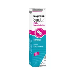 MAGNESIUM SANDOZ 243 mg effervescent tablets, 20 pcs