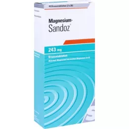 MAGNESIUM SANDOZ Αναβράζοντα δισκία 243 mg, 40 τεμ