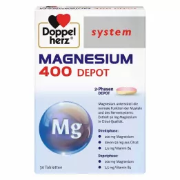 DOPPELHERZ Magnesium 400 Depot system tablets, 30 pcs
