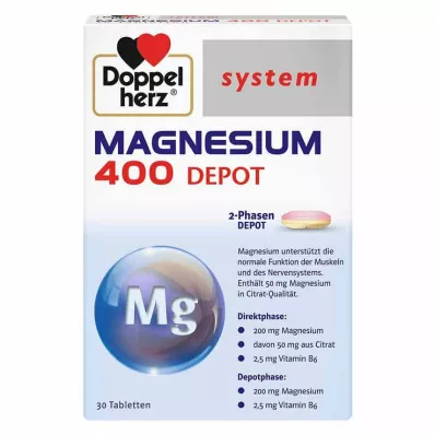 DOPPELHERZ Magnesium 400 Depot system tablets, 30 pcs DOPPELHERZ Magnesium 400 Depot system tablets, 30 pcs