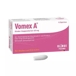 VOMEX A Childrens suppositories 40 mg, 5 pcs