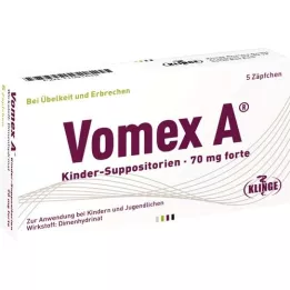VOMEX A Kinder-Suppositorien 70 mg forte, 5 St