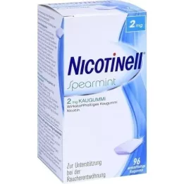 NICOTINELL Kaugummi Spearmint 2 mg, 96 pcs