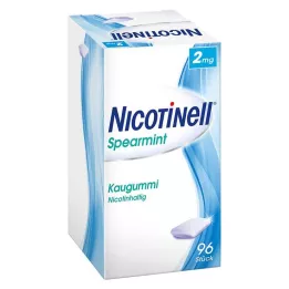 NICOTINELL Spearmint chewing gum 2 mg, 96 pcs