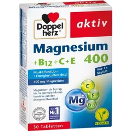 DOPPELHERZ Magnesium 400+B12+C+E tablets, 30 pcs