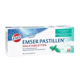 EMSER Pastilles with menthol freshness sugar-free, 30 pcs