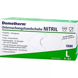 DOMOTHERM Undergloves nitrile unste.powder-free L, 100 pcs