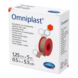 OMNIPLAST Fixation plaster textile thread 1.25 cm x 5 m, 1 pc
