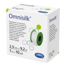 OMNISILK Fixation plaster artificial silk 2.5 cm x 9.2 m, 1 piece