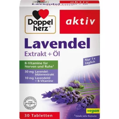 DOPPELHERZ Lavendel Extrakt+Öl Tabletten, 30 St