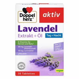 DOPPELHERZ Lavender Extract+Oil Tablets, 30 pcs