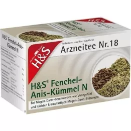 H&amp;s fennel-anise cumin n filter bag, 20x2.0 g