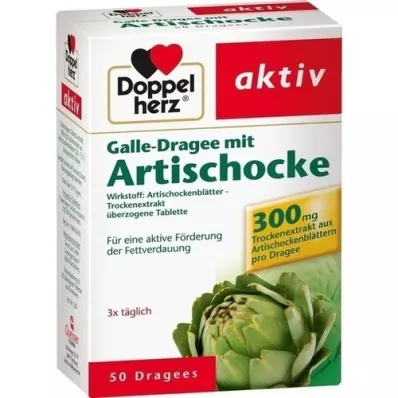 DOPPELHERZ Galle dragee with artichoke, 50 pcs