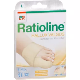 RATIOLINE Hallux valgus bandage for correction size L, 1 pcs