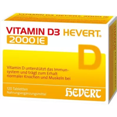 VITAMIN D3 HEVERT 2.000 I.E. Tabletten, 120 St