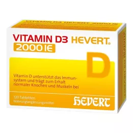VITAMIN D3 HEVERT 2,000 IU tablets, 120 pcs