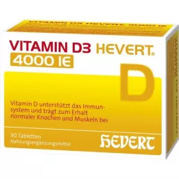 VITAMIN D3 HEVERT 4,000 I.E. Tablets, 90 pcs