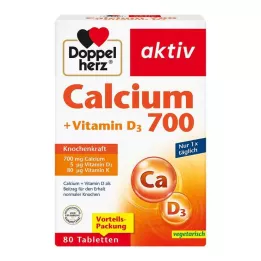 DOPPELHERZ Calcium 700+Vitamin D3 tablets, 80 pcs