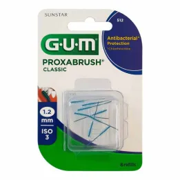 GUM Proxabrush Classic replacement brushes 1.2 mm, 8 pieces