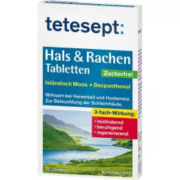 TETESEPT Throat & Throat tablets sugar-free, 20 pcs