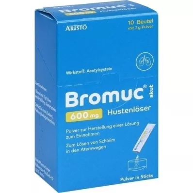 BROMUC acute 600 mg cough solder plv.z.h.e.l.Z.einn., 10 pcs