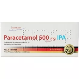 PARACETAMOL 500 mg IPA tablets, 20 pcs