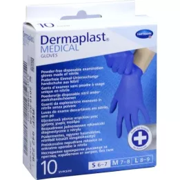 DERMAPLAST MEDICAL Undert.gloves.non-sterile.pf.Gr.S 6-7, 10 pcs