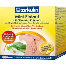 ZIRKULIN Mini enema with glycerin enemas, 6X9 g
