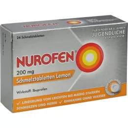 NUROFEN 200 mg tabletki topnienia cytryny, 24 szt