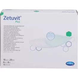 ZETUVIT Plus extra -strong suction compr.steril 15x20 cm, 10 pcs