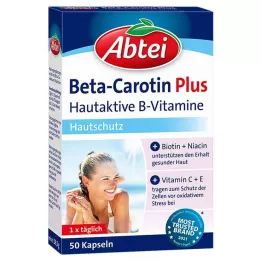 Abtei Beta Carotene Plus Skin Active B-vitamines Capsules, 50 st