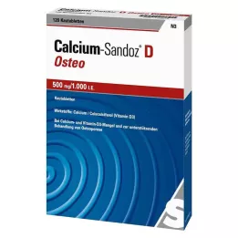 CALCIUM SANDOZ D Osteo 500 mg/1,000 IU chewable tablet, 120 pcs