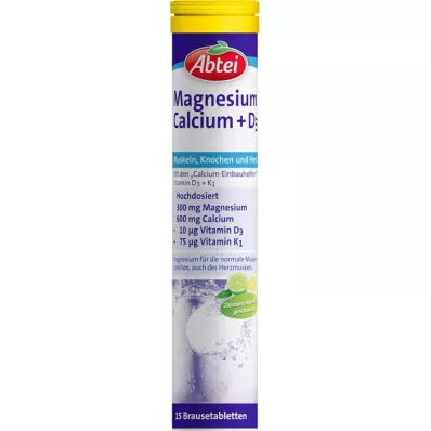 ABTEI Magnesium Calcium+D3 effervescent tablets, 15 pcs