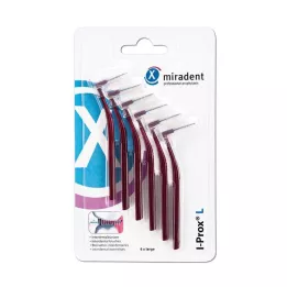 MIRADENT Interdental brush I-Prox L 0.8 mm bordea., 6 pieces