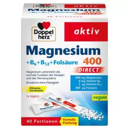DOPPELHERZ Magnesium + B vitamins DIRECT pellets, 40 pieces