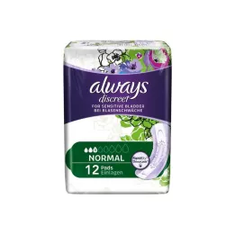 ALWAYS discreet incontinence insert normal, 12 pcs